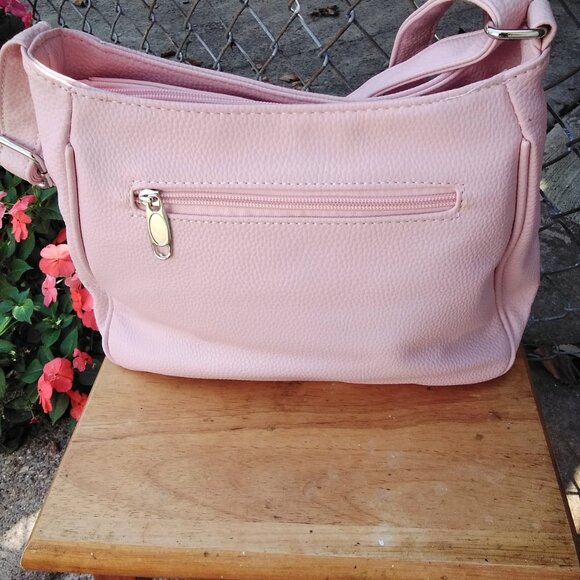 D’MARGEAUX NEW YORK Women’s Genuine Leather Multi Sac Zip Crossbody Handbag Colo - Picture 5 of 13